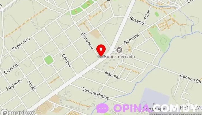 mapa de Salon Copa De Oro Tienda de alimentación en Montevideo