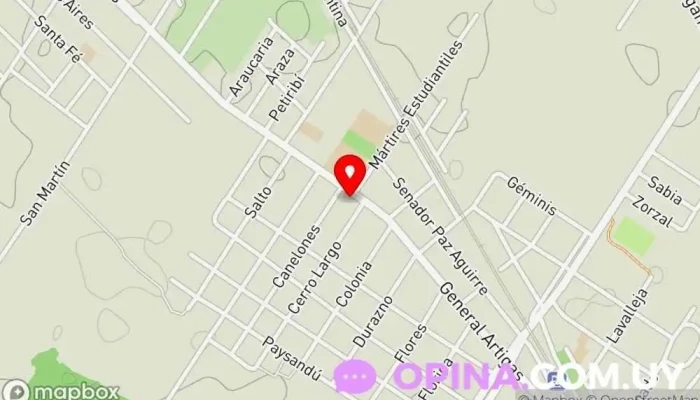 mapa de Salón Dalí Comercio en Progreso