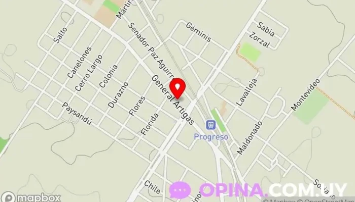 mapa de Salón Divertidísimo Librería en Progreso