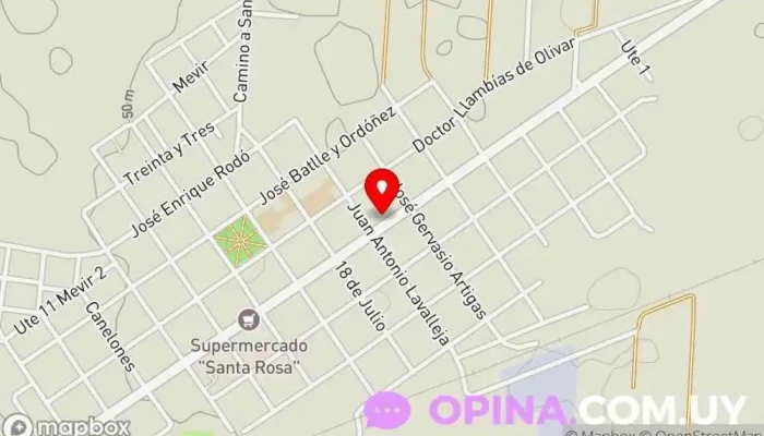 mapa de Salón don Telmo Comercio en Santa Rosa