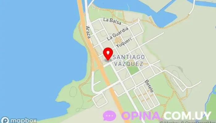 mapa de Salón Italia Quiosco en Santiago Vázquez