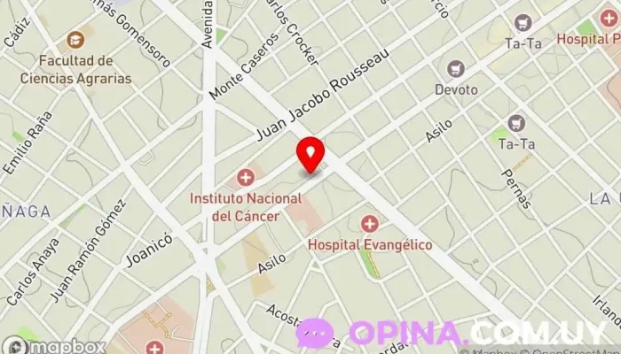 mapa de Salón Junior Kiosco en Montevideo