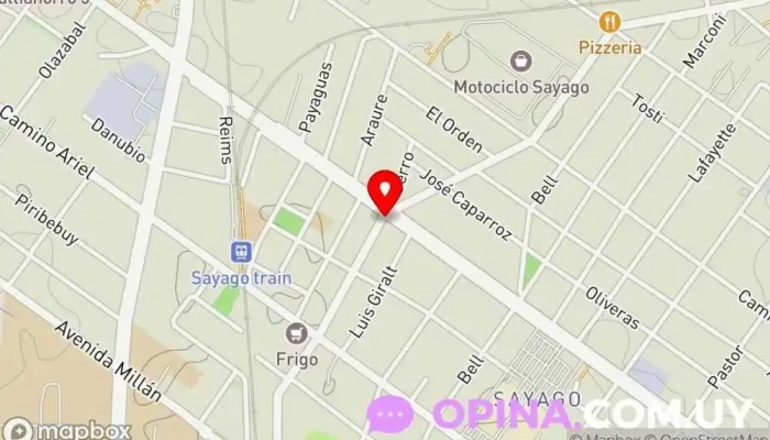 mapa de Salon Las Ruinas Papelería en Montevideo