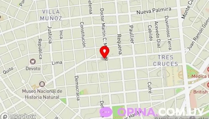 mapa de Salón Los Peques Tienda general en Montevideo