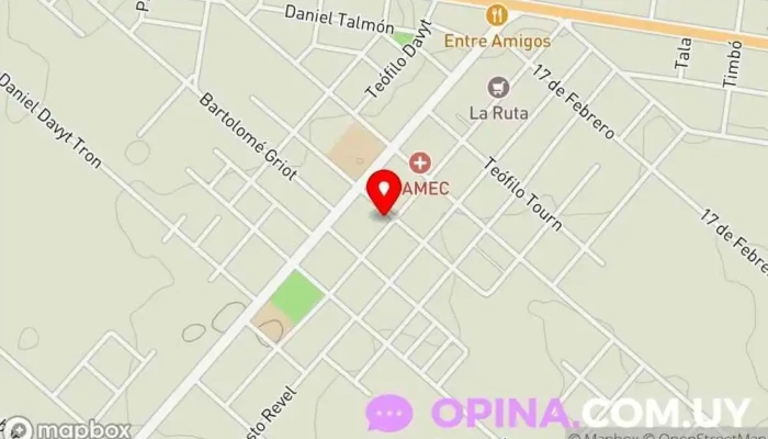 mapa de Salón Marcin - Papelería Juguetería Bazar Papelería, Librería, Tienda de cubertería, Tienda de bolígrafos, Juguetería en Colonia Valdense