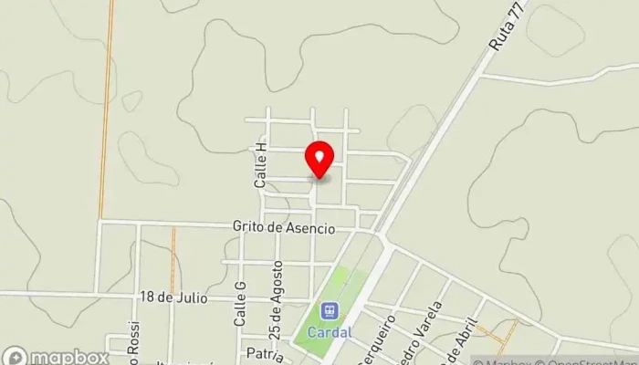 mapa de Salón MEVIR de Cardal Lounge en Cardal