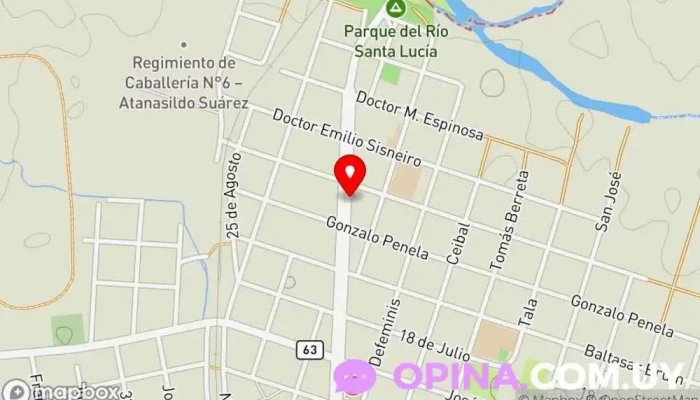 mapa de Salon Mylar Papelería en San Ramón