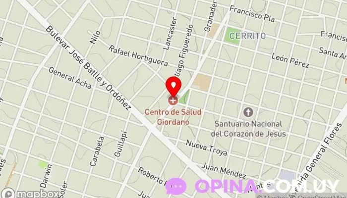 mapa de Salon nuevo fania Papelería en Montevideo