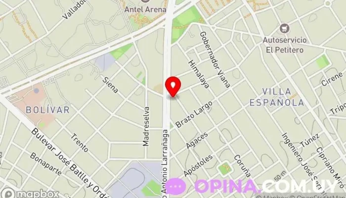 mapa de SALON NUEVO LUMA Quiosco, Papelería en Montevideo