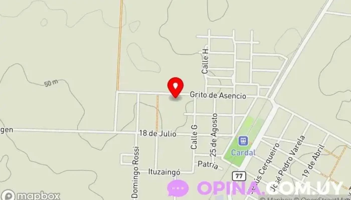 mapa de Salón RYE Papelería en Cardal