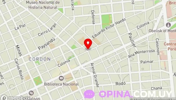 mapa de SalonAzo Kiosco en Montevideo