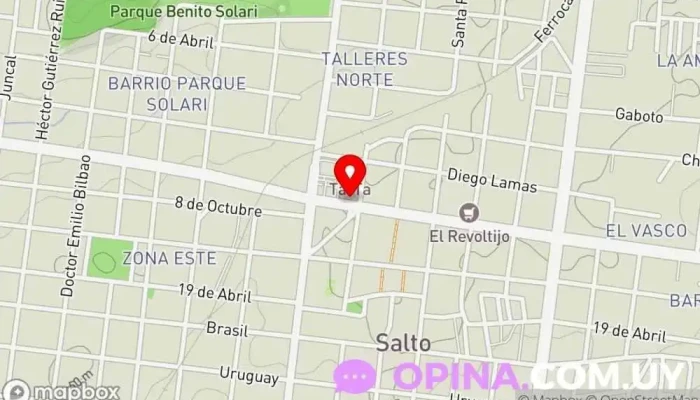 mapa de Salto Shopping | Terminal Centro comercial en Salto