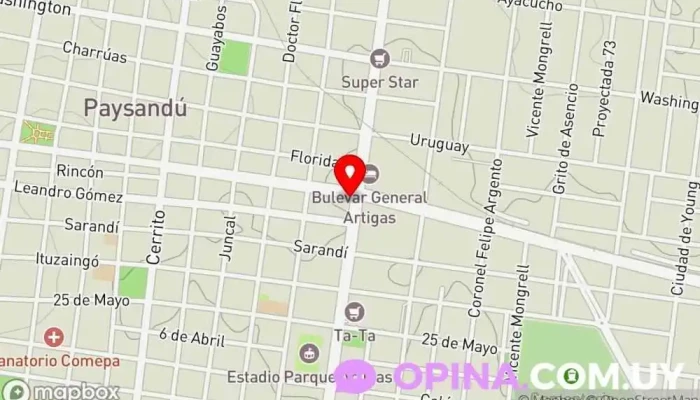 mapa de Salud Bucal Dentista en Paysandú