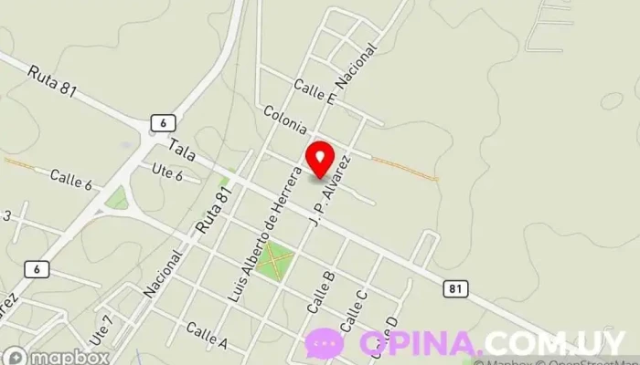 mapa de Same 105 san bautista Centro de salud comunitario en San Bautista