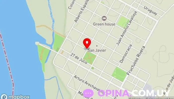 mapa de San Javier  en San Javier