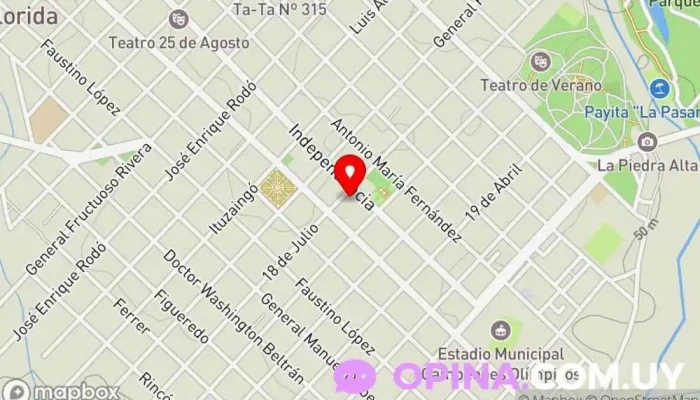 mapa de Sanatorio de Comef Hospital privado en Florida