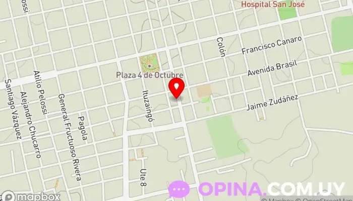 mapa de SanjoBox Escuela de boxeo en San José de Mayo