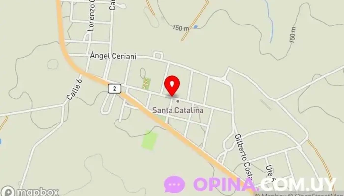 mapa de Santa Catalina  en Santa Catalina