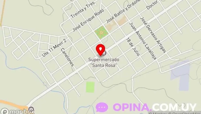 mapa de SANTA ROSA GYM Gimnasio en Santa Rosa