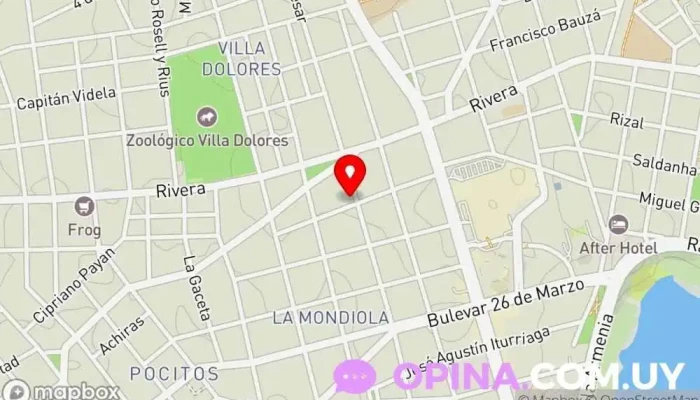 mapa de Santangelo ESTÉTICA DERMA CORPORAL Esteticista, Centro de depilación láser, Spa en Montevideo