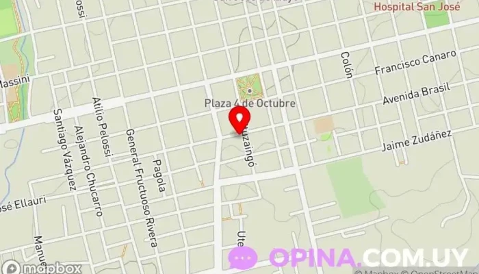 mapa de Santiago Rodriguez Escuela de Choferes Escuela en San José de Mayo