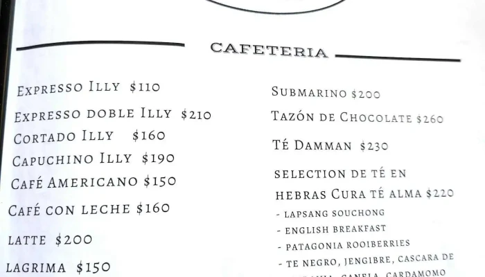 Santo Cafe Menu - Punta del Este