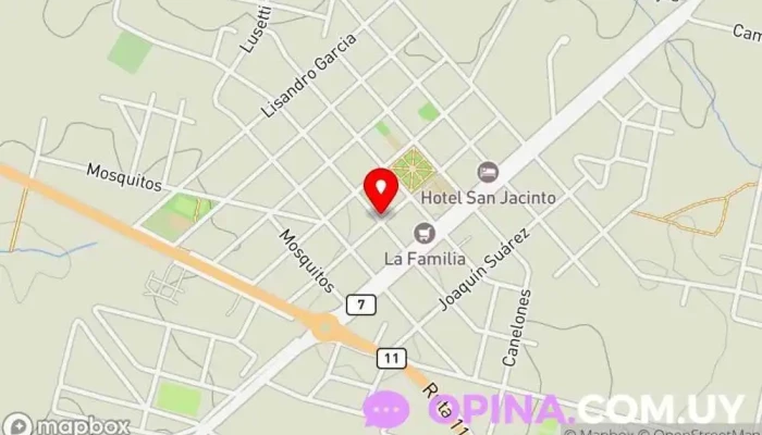 mapa de SAPP - Base San Jacinto Médico en San Jacinto