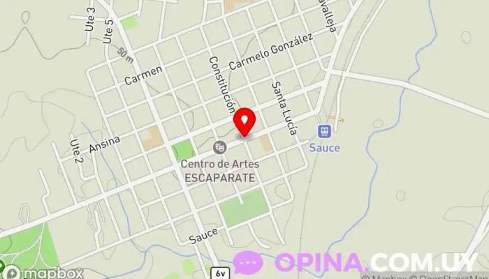 mapa de Sauce Asistencia Móvil Coop Médico en Sauce