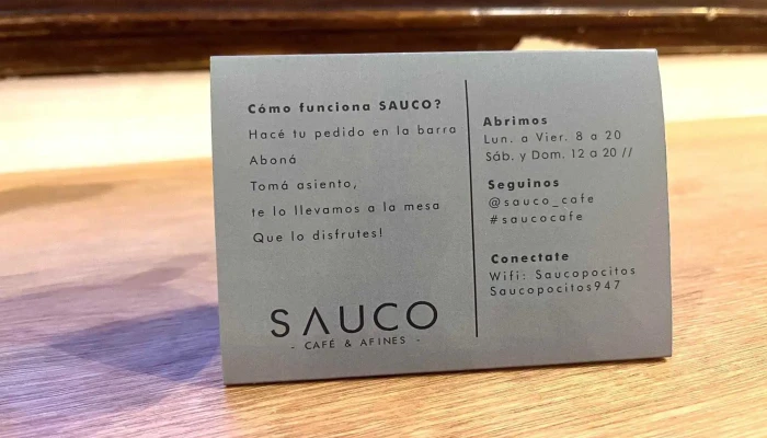 Sauco Cafe De Especialidad Specialty Coffee Menu - Montevideo