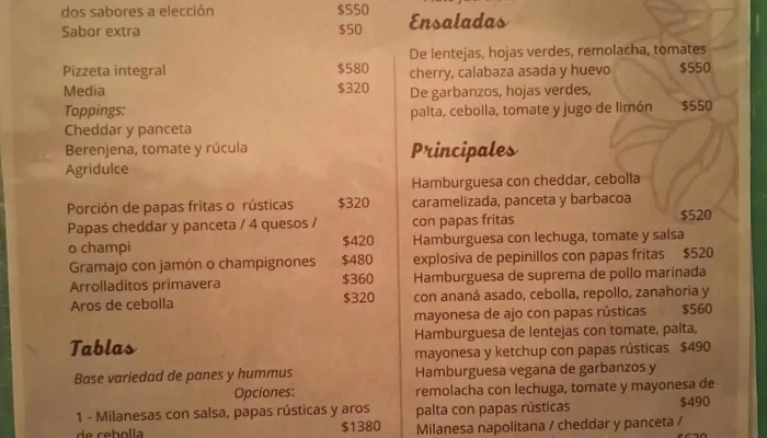 Savia Cafe Y Cultura Menu - Soho