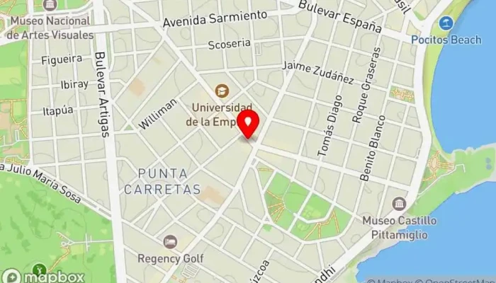 mapa de Say Cheese Restaurante, Tienda de delicatessen en Montevideo