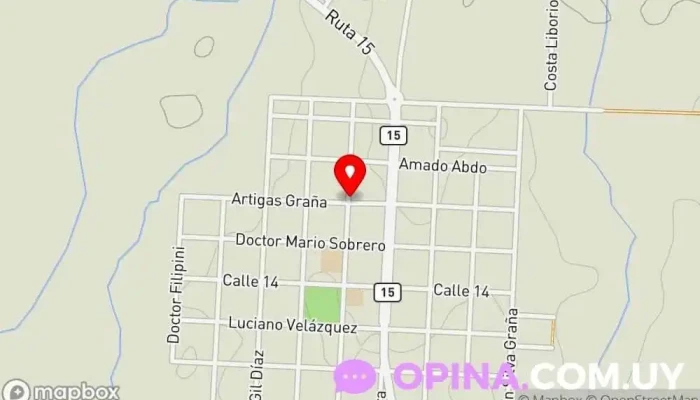 mapa de Sede club leo Velázquez Asociación u organización en Velazquez