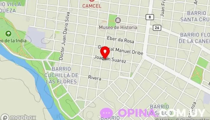 mapa de Selva Lima Centro de Inglés Academia de idiomas en Melo