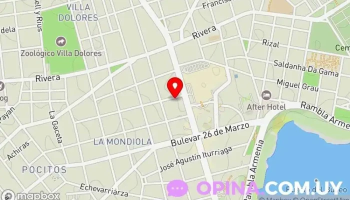 mapa de SEMM Policlínico Shopping Clínica ambulatoria, Servicio de emergencias en Montevideo