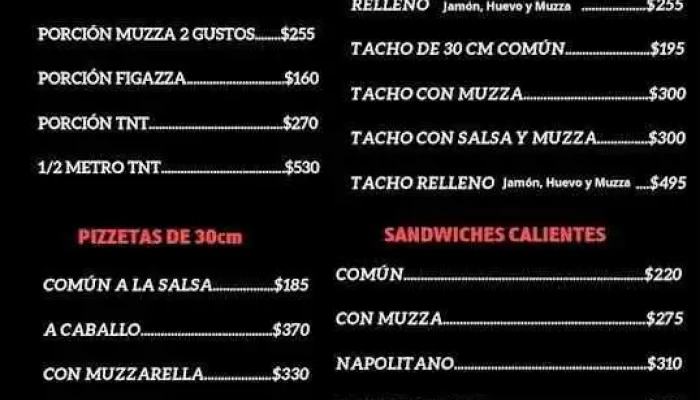 Senor Parrilla Menu - La Paz
