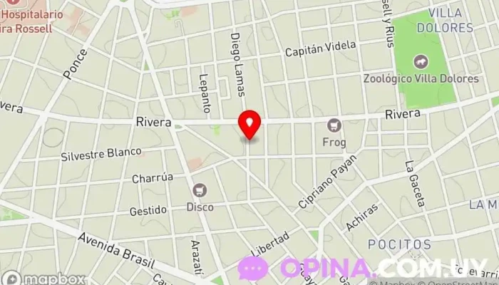 mapa de Sentir Centro Estetico Centro de depilación láser en Montevideo