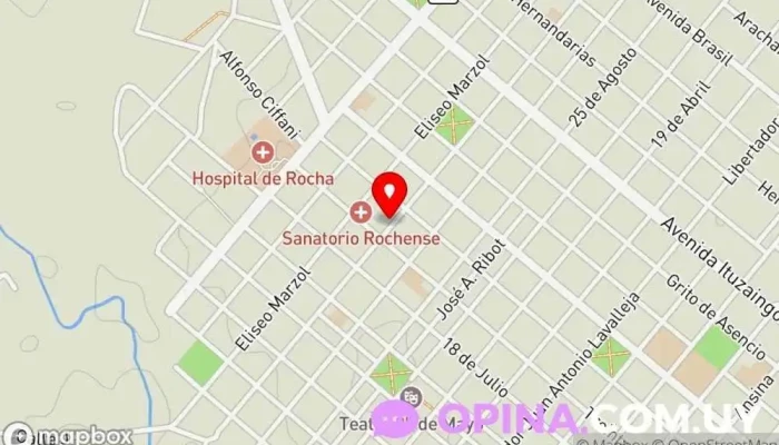 mapa de Sentir Enfermería Escuela de enfermería en Rocha
