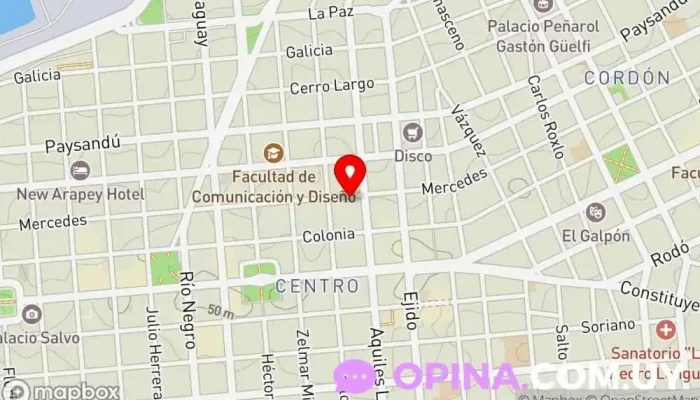 mapa de Servicio Médico Integral SMI Centro médico, Hospital, Hospital privado en Montevideo
