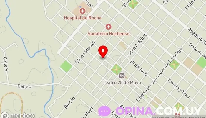 mapa de SHABAN PROPIEDADES Agentes inmobiliarios en Rocha