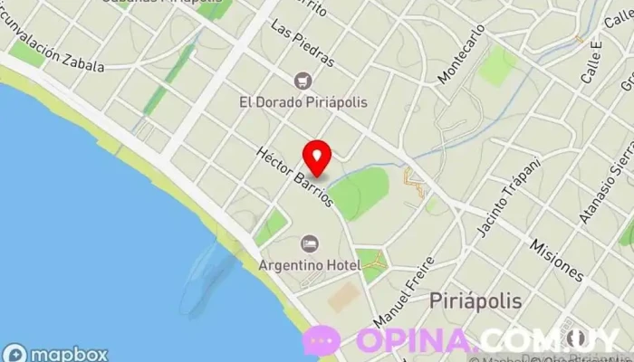 mapa de Shaolin Chuan Piriápolis Escuela de kung-fu en Piriápolis