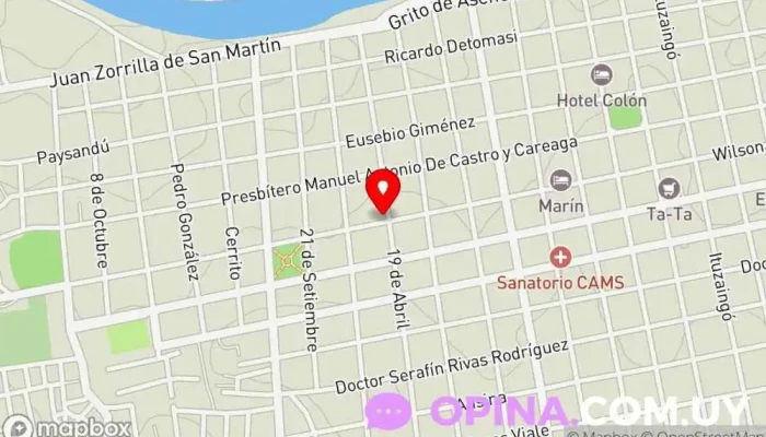 mapa de Siglo XXI Papelería, Juguetería en Mercedes