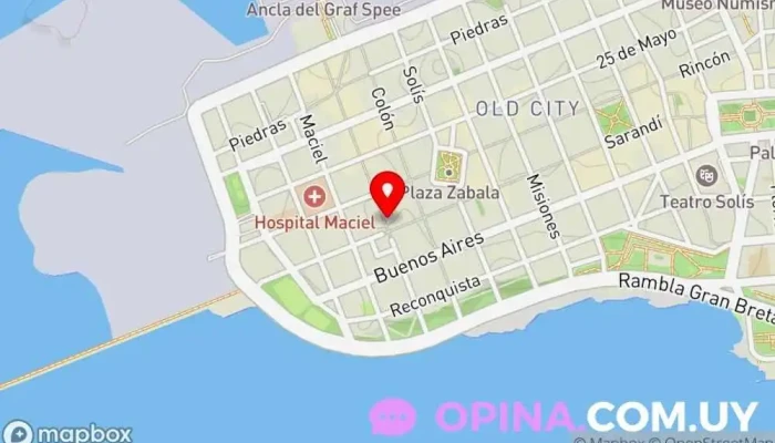 mapa de Silvia Rodríguez Propiedades Agencia inmobiliaria en Montevideo