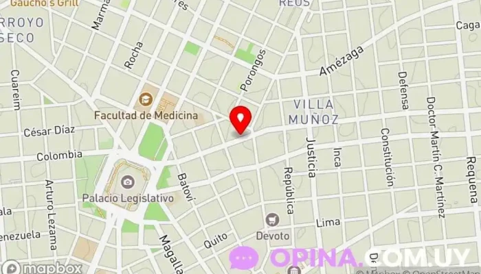 mapa de Sinergia Papelería en Montevideo