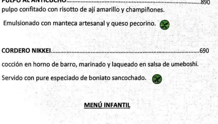 Sio Sushi Y Cocina -  Menu - Col. del Sacramento