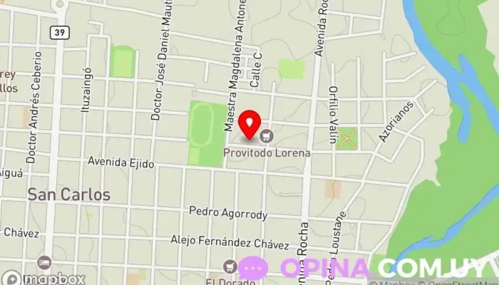 mapa de SlackHouse Urbanización en San Carlos