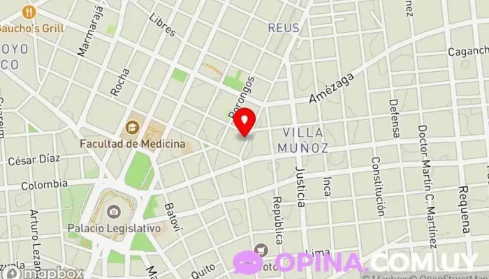 mapa de Sluckis Mayorista, Tienda de cubertería, Papelería, Supermercado, Juguetería en Montevideo