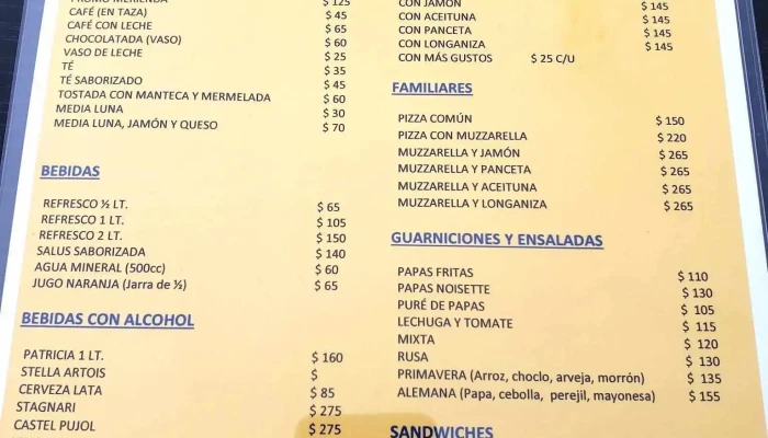 Snack Resto Termal -  Menu - Quebracho