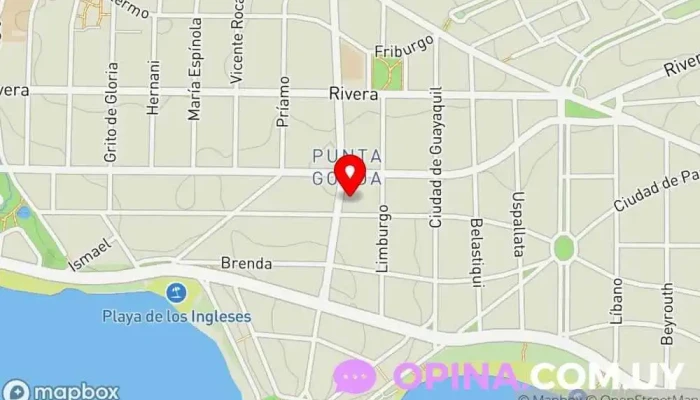 mapa de Sociedad española General Paz Clínica ambulatoria en Montevideo