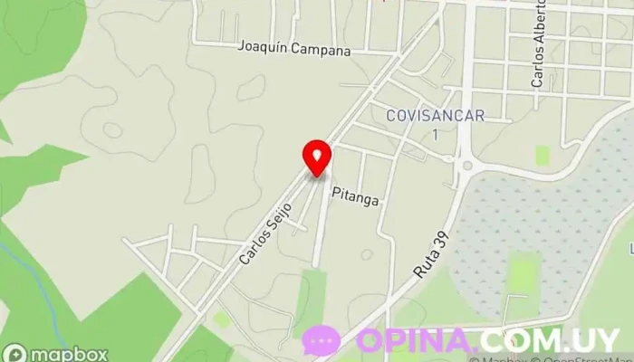 mapa de Sociedad Fomento Rural e Industrial de Maldonado Ganadero en San Carlos