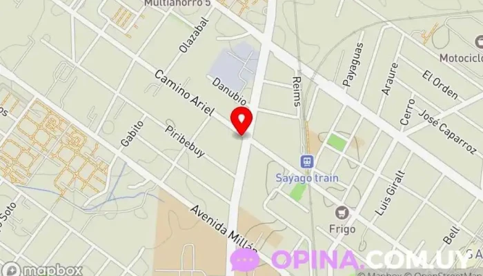 mapa de Sociedad Médica Universal Sede Sayago Centro médico en Montevideo